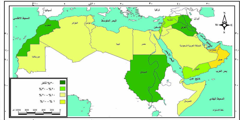 ما هي مساحة الوطن العربي - هل مساحة الوطن العربي كبيرة 3123 1