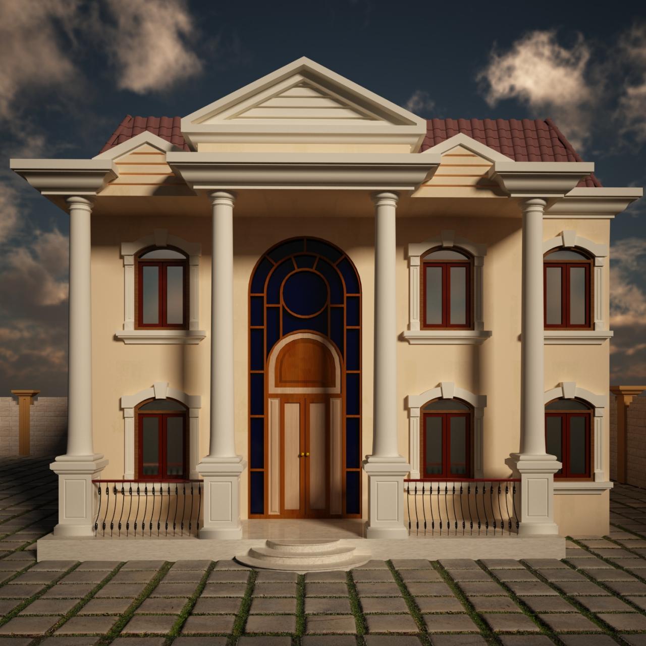 تصميم مداخل فلل خارجية - اشكال جديدة لتصميم حديث 2747 3