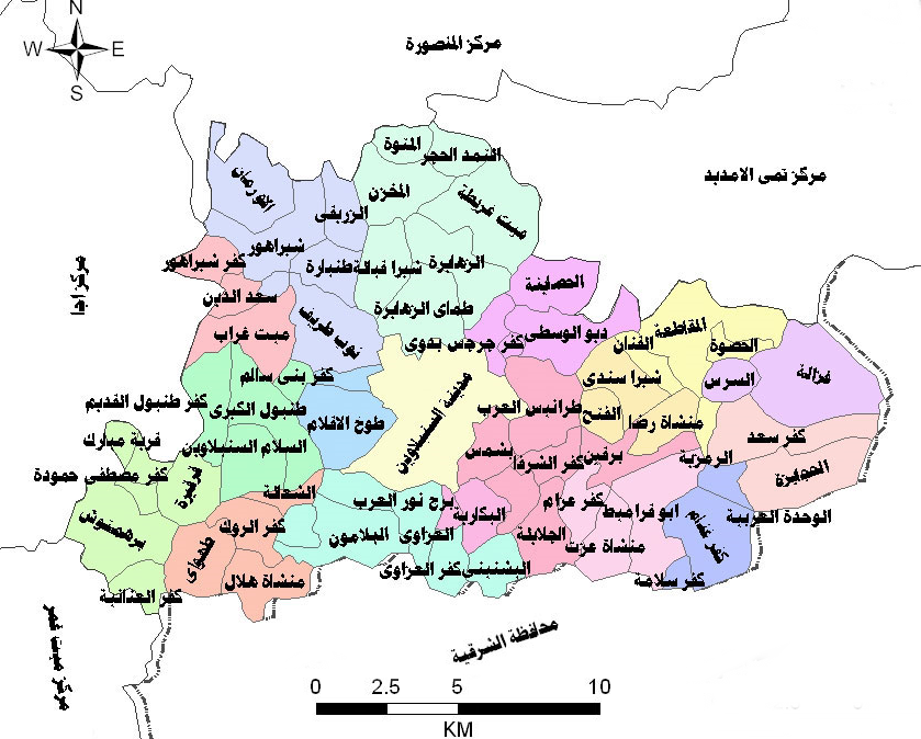 اعتبرها دولة ولكن هي بالنهاية محافظة - خريطة محافظة الدقهلية 2015 1