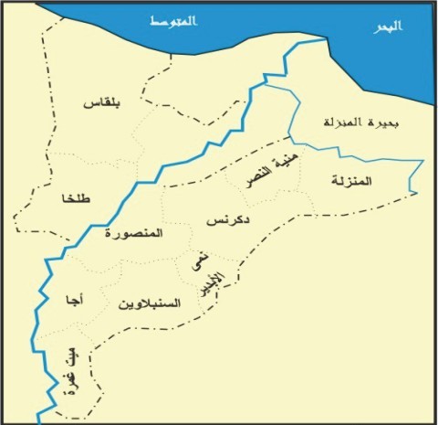 اعتبرها دولة ولكن هي بالنهاية محافظة - خريطة محافظة الدقهلية 2015 4